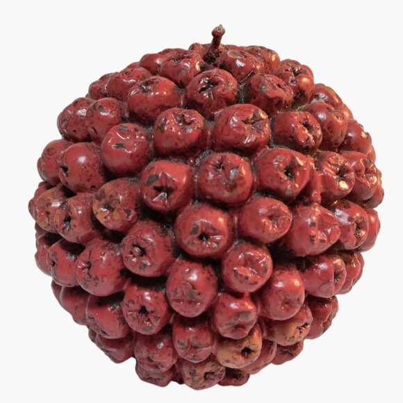 Red Cranberry Shape Candle Set Thanksgiving  Holiday Berry Look - Picture 1 of 6